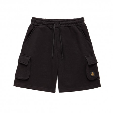 Refrigiwear Shorts Tasca Laterare Jersey Nero Uomo