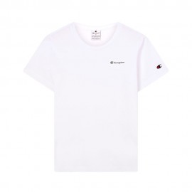 Champion T-Shirt Logo Piccolo Bianco Donna