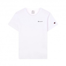 Champion T-Shirt Logo Piccolo Bianco Donna