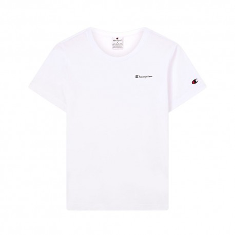 Champion T-Shirt Logo Piccolo Bianco Donna