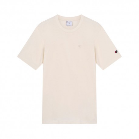 Champion T-Shirt Logo Tonale Latte Uomo