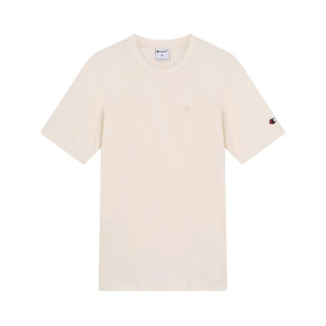 Champion T-Shirt Logo Tonale Latte Uomo