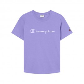 Champion T-Shirt Logo Tonale Viola Donna