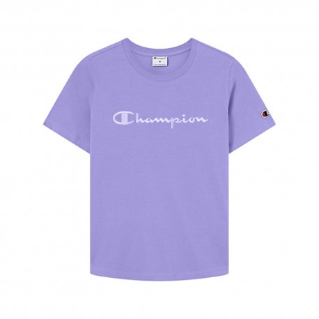 Champion T-Shirt Logo Tonale Viola Donna