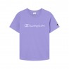 Champion T-Shirt Logo Tonale Viola Donna