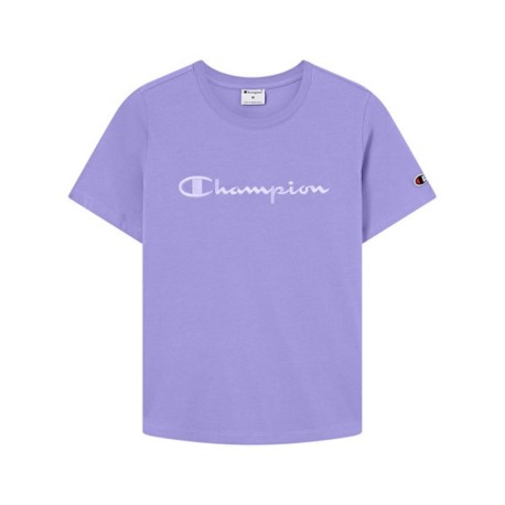 Champion T-Shirt Logo Tonale Viola Donna