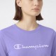 Champion T-Shirt Logo Tonale Viola Donna