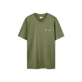 Champion T-Shirt Logo Verde Uomo