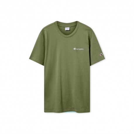 Champion T-Shirt Logo Verde Uomo