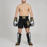 Leone Pantaloncini Kick Boxing X Iuter Nero Uomo
