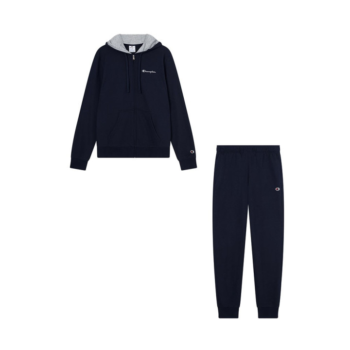 Champion Tuta Sportiva Full Zip Con Cappuccio Blu Uomo