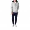 Champion Tuta Sportiva Full Zip Con Cappuccio Grigio Uomo