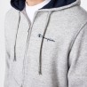 Champion Tuta Sportiva Full Zip Con Cappuccio Grigio Uomo