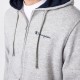 Champion Tuta Sportiva Full Zip Con Cappuccio Grigio Uomo