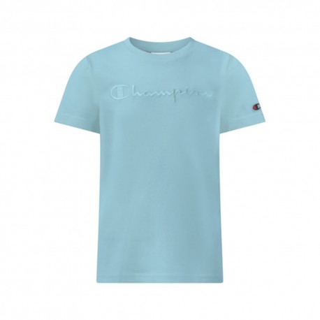 Champion Maglietta Palestra Logo Tonale Azzurro Bambino