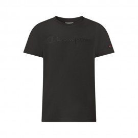 Champion Maglietta Palestra Logo Tonale Nero Bambino