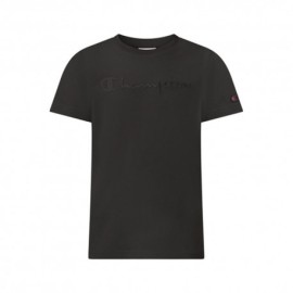 Champion Maglietta Palestra Logo Tonale Nero Bambino