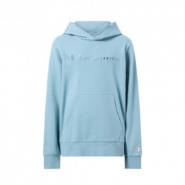 Champion Felpa Palestra Con Cappuccio Logo Tonale Azzurro Bambino
