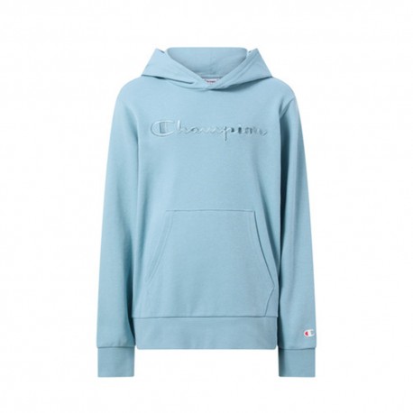 Champion Felpa Palestra Con Cappuccio Logo Tonale Azzurro Bambino