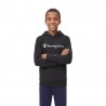 Champion Felpa Palestra Con Cappuccio Logo Tonale Nero Bambino