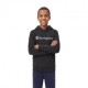 Champion Felpa Palestra Con Cappuccio Logo Tonale Nero Bambino