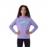 Champion Felpa Palestra Con Cappuccio Viola Bambina