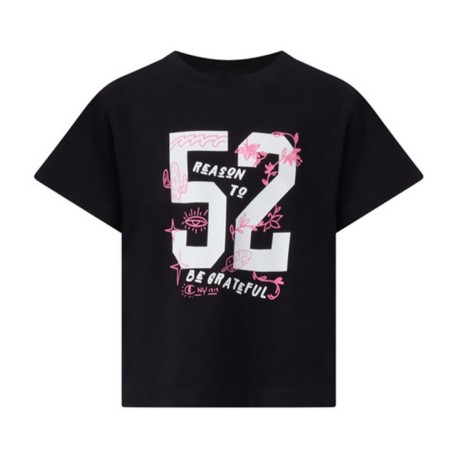 Champion Maglietta Palestra Logo Nero Bambina