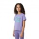 Champion Maglietta Palestra Logo Viola Bambina