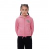 Champion Felpa Palestra Full Zip Con Cappuccio Rosa Bambina