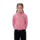 Champion Felpa Palestra Full Zip Con Cappuccio Rosa Bambina