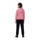 Champion Felpa Palestra Full Zip Con Cappuccio Rosa Bambina