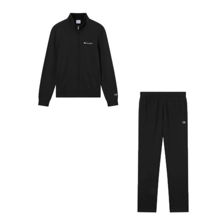 Champion Tuta Sportiva Full Zip Nero Uomo