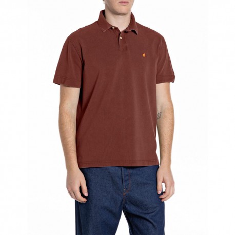 Replay Polo Logo Moro Uomo