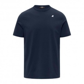 K-Way T-Shirt Stretch Adame Blu Uomo