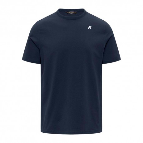 K-Way T-Shirt Stretch Adame Blu Uomo
