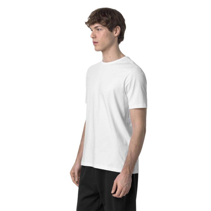K-Way T-Shirt Stretch Adame Bianco Uomo