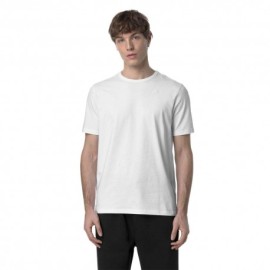 K-Way T-Shirt Stretch Adame Bianco Uomo