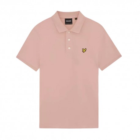 Lyle & Scott Polo Logo Rosa Uomo