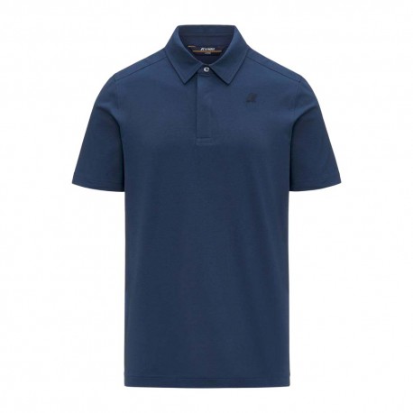 K-Way Polo Jersey Light Stretch Blu Uomo