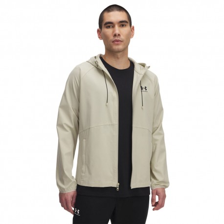 Under Armour Giacca Con Cappuccio E Zip Beige Uomo