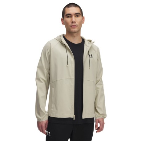 Under Armour Giacca Con Cappuccio E Zip Beige Uomo