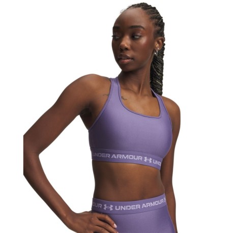 Under Armour Reggiseno Sportivo Crossback Mid Viola Donna