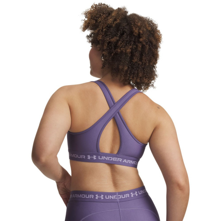 Under Armour Reggiseno Sportivo Cross Mid Viola Donna