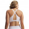 Under Armour Reggiseno Sportivo Crossback Low Bianco Donna