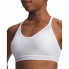 Under Armour Reggiseno Sportivo Crossback Low Bianco Donna