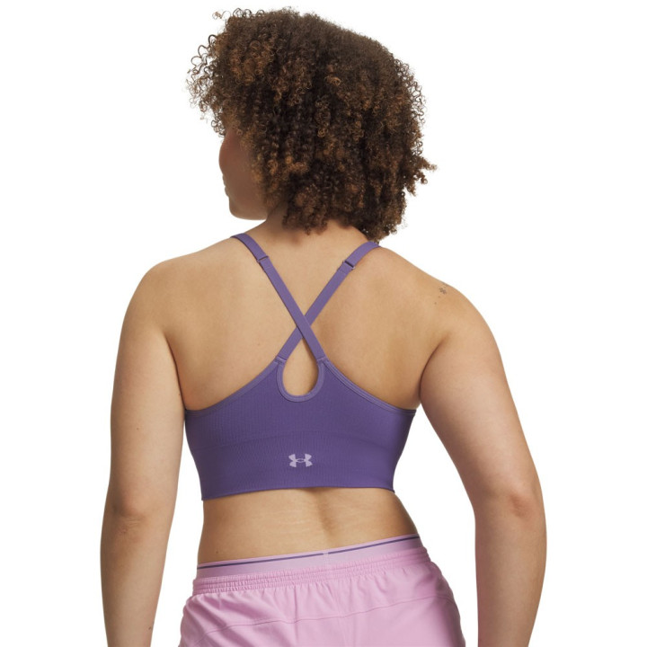 Under Armour Reggiseno Sportivo Seamless Viola Donna