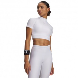 Under Armour Maglietta Palestra Fg Crop Bianco Donna