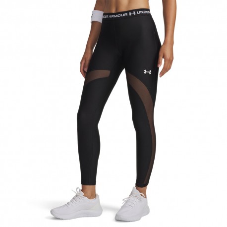 Under Armour Leggings Palestra Tight Hg Mesh Nero Donna