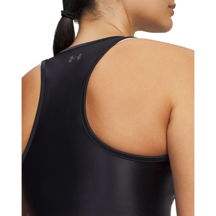 Under Armour Top Palestra Shine Nero Donna