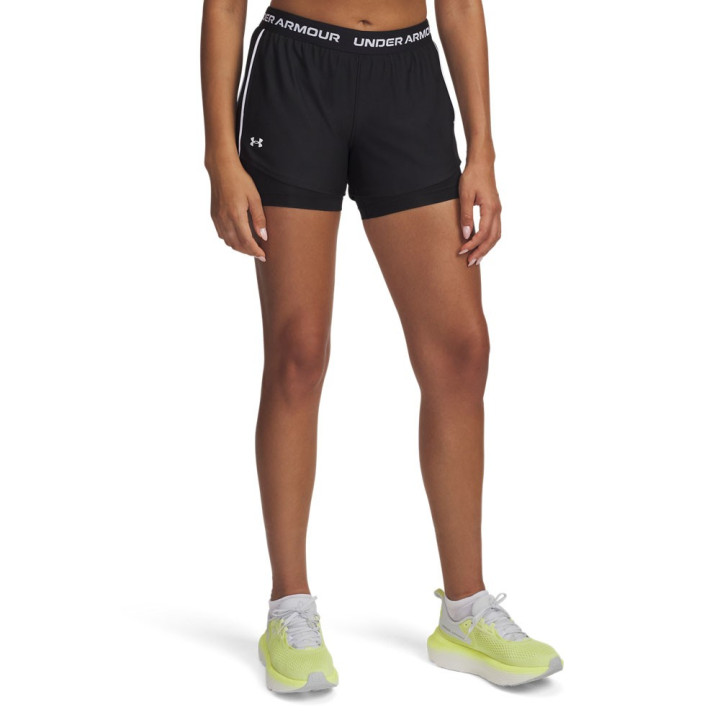 Under Armour Shorts Sportivi 2In1 Nero Donna